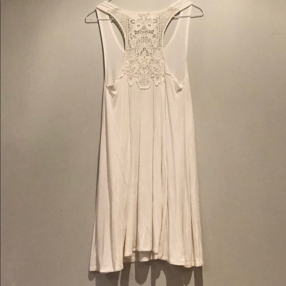 White Lace Racerback Dress - Picture 4 of 5